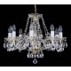 Candelabru Cristale, Sticla, Bohemia, E14, L001031CE, Crystal
