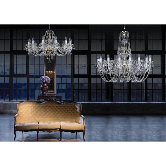 Candelabru Cristale, Bohemia, E14, L001038CLN, Crystal