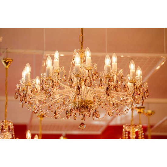 Candelabru Cristale, Bohemia, E14, L001058B 8008, Crystal