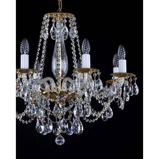 Candelabru Cristale, Bohemia, E14, L001075CE, Crystal