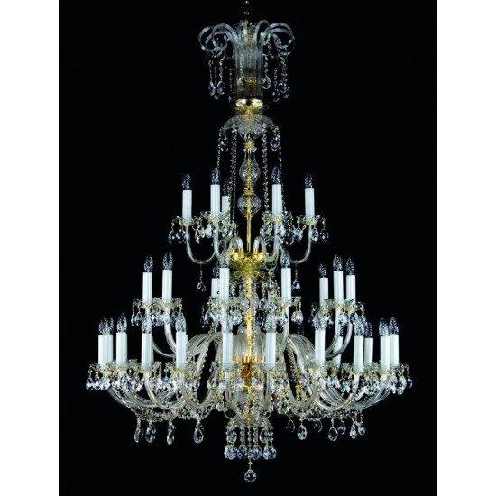 Candelabru Cristale, Large, Bohemia, E14, L00109001CE, Crystal