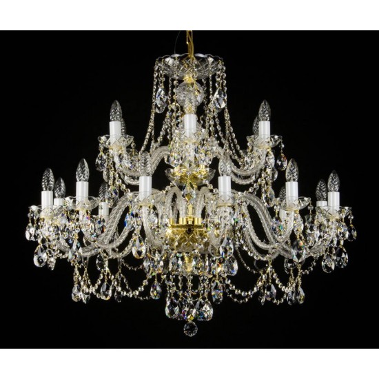 Candelabru Cristale, Bohemia, E14, L00109019CLN, Crystal