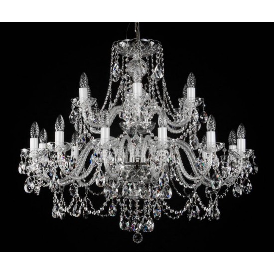 Candelabru Cristale, Bohemia, E14, L00109019CLN, Crystal