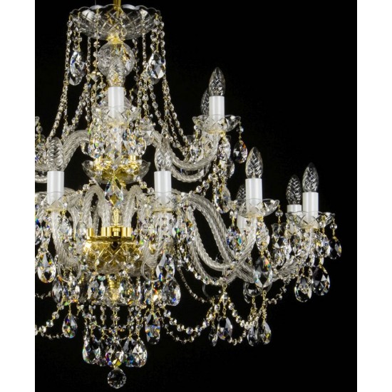 Candelabru Cristale, Bohemia, E14, L00109019CLN, Crystal