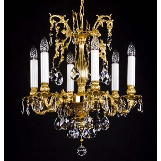 Candelabru Alama, Cristale, Bohemia, E14, L00109126CE, Crystal