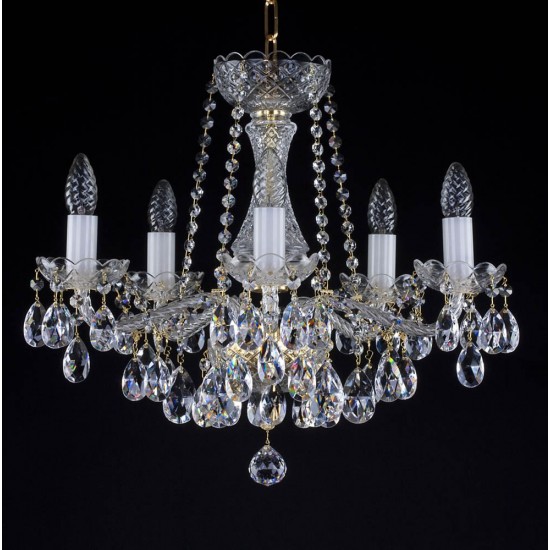Candelabru Cristale, Bohemia, E14, L101028CE, Crystal