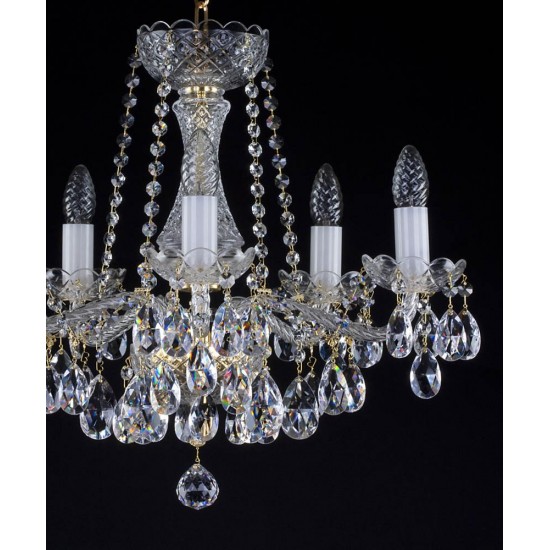 Candelabru Cristale, Bohemia, E14, L101028CE, Crystal