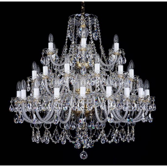 Candelabru Cristale, Large, Bohemia, E14, L101037CLN, Crystal