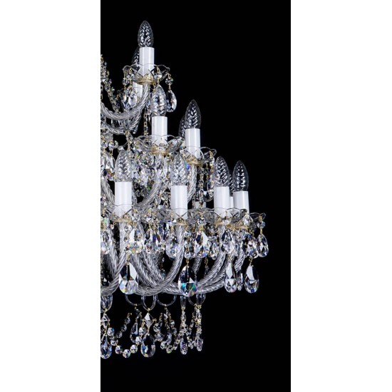 Candelabru Cristale, Large, Bohemia, E14, L101037CLN, Crystal