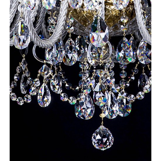 Candelabru Cristale, Large, Bohemia, E14, L101037CLN, Crystal