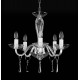 Candelabru Cristale, Sticla, Bohemia, E14, L101047CE, Crystal