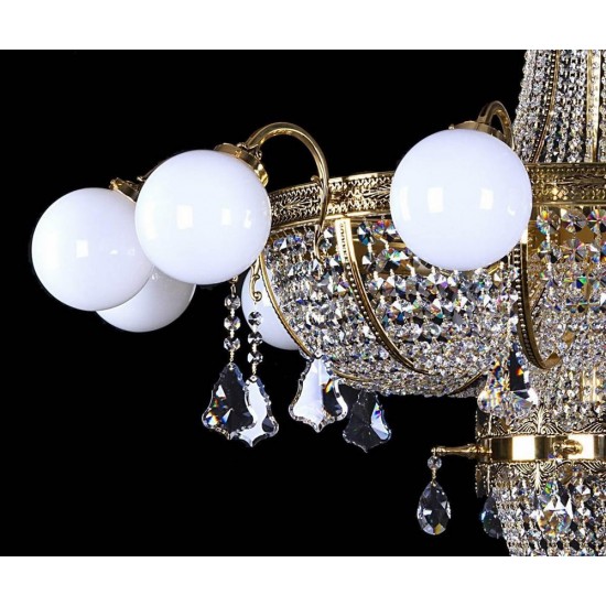 Candelabru Cristale, Bohemia, E14, L10106001CLN, Crystal