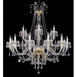 Candelabru Cristale, Sticla, Lux, Bohemia, E14, L10106041CE, Crystal