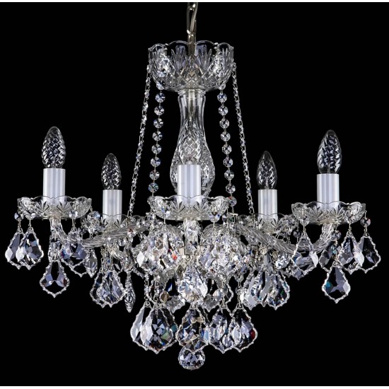 Candelabru Cristale, Sticla, Bohemia, E14, L10106045CE, Crystal