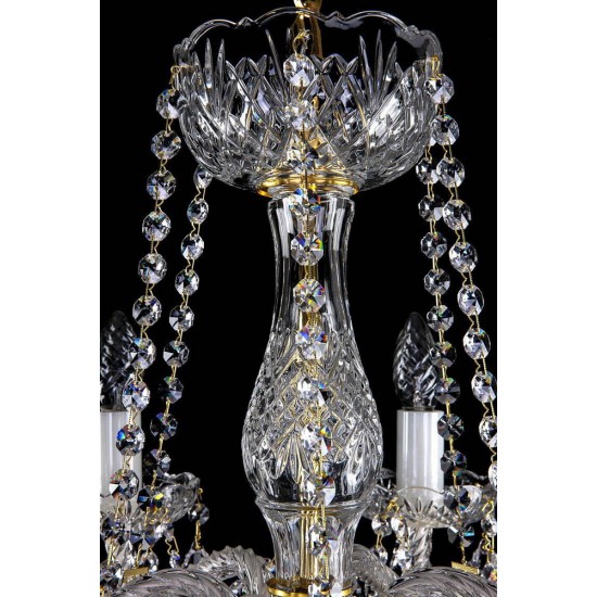Candelabru Cristale, Sticla, Bohemia, E14, L10106047CE, Crystal