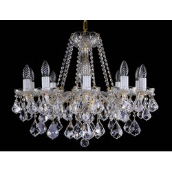 Candelabru Cristale, Sticla, Bohemia, E14, L10106049CE, Crystal