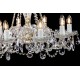 Candelabru Cristale, Sticla, Bohemia, E14, L10106056CLN, Crystal