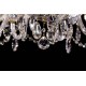 Candelabru Cristale, Sticla, Bohemia, E14, L10106056CLN, Crystal