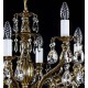 Candelabru Alama, Cristale, Bohemia, E14, L10106144CE, Crystal