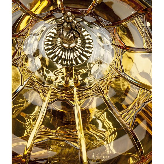 Candelabru Alama, Cristale, Bohemia, E14, L10106152, Crystal