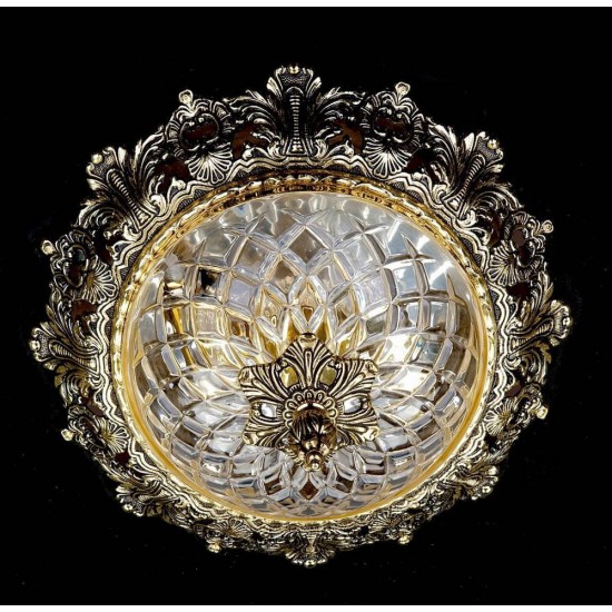 Candelabru Alama, Cristale, Bohemia, E14, L10106154, Crystal