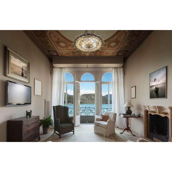 Candelabru Alama, Cristale, Bohemia, E14, L10106154, Crystal