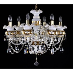 Candelabru Cristale, Bohemia, E14, L101069CE white, Crystal