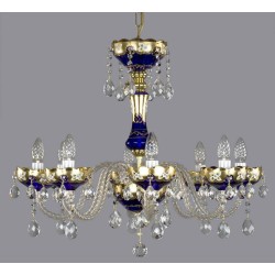 Candelabru Cristale, Bohemia, E14, L101070CE blue, Crystal