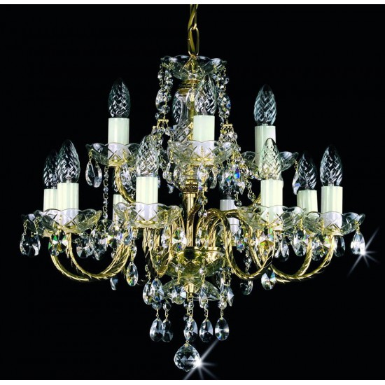 Candelabru Cristale, Bohemia, E14, L101083CE, Crystal