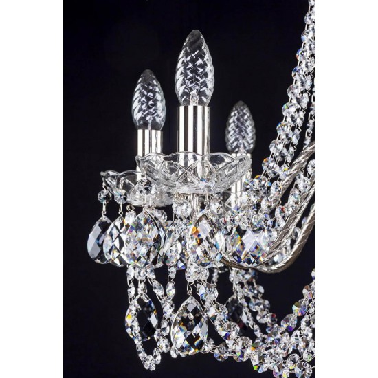 Candelabru Cristale, Bohemia, E14, L101086CE, Crystal