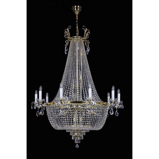 Candelabru Cristale, Larges, Bohemia, E14, L101089CLN, Crystal
