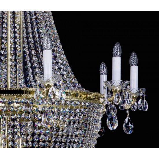 Candelabru Cristale, Larges, Bohemia, E14, L101089CLN, Crystal