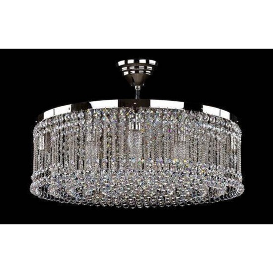 Plafoniera Cristale, Drum, Bohemia, E14, L101093CLN, Crystal