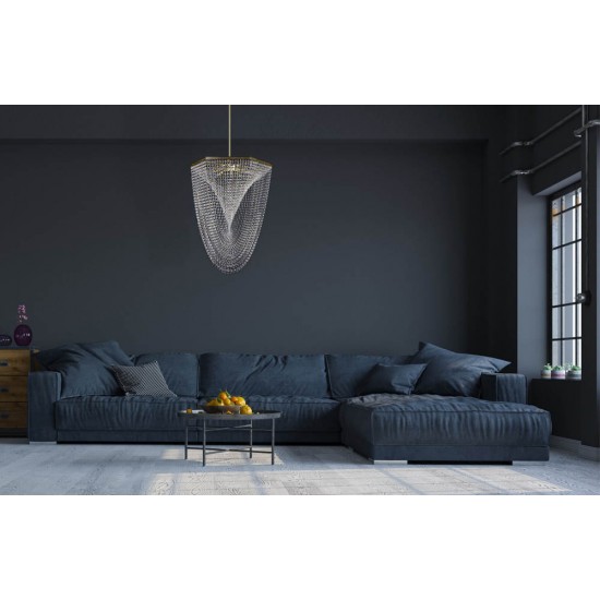 Plafoniera Cristale, Wave, Bohemia, E14, L201049CE, Crystal