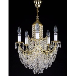 Candelabru Cristale, Bohemia, E14, L201064CE, Crystal