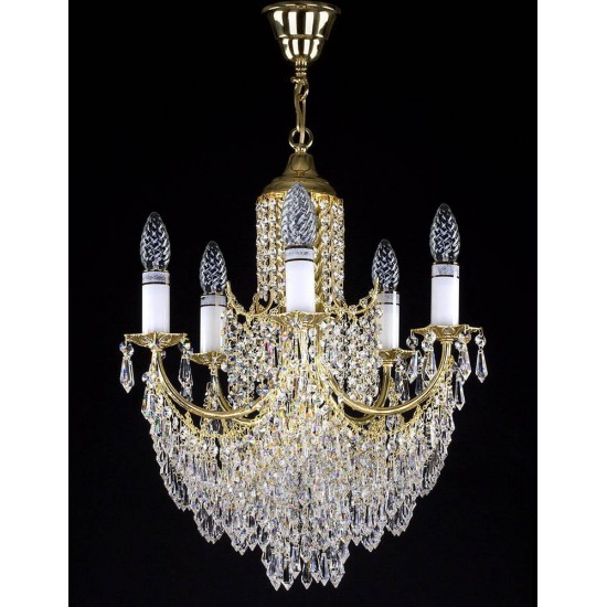 Candelabru Cristale, Bohemia, E14, L201064CE, Crystal