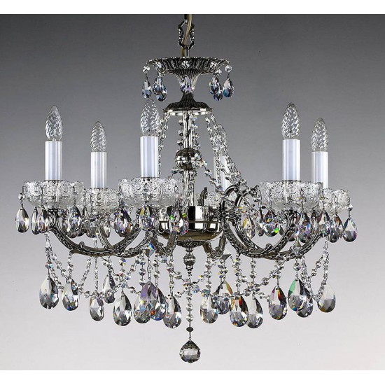 Candelabru Alama, Cristale, Bohemia, E14, L301007CENi 8006, Crystal