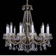 Candelabru Alama, Cristale, Bohemia, E14, L301011CE, Crystal