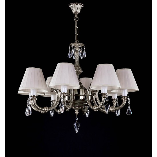 Candelabru Alama, Cristale, Abajururi, Bohemia, E14, L301018CE, Crystal