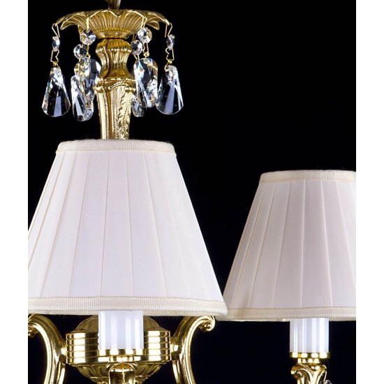 Candelabru Alama, Cristale, Abajururi, Bohemia, E14, L301022CE, Crystal