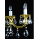 Candelabru Alama, Cristale, Bohemia, E14, L301034CE, Crystal