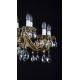 Candelabru Alama, Cristale, Bohemia, E14, L301036CE, Crystal