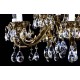 Candelabru Alama, Cristale, Bohemia, E14, L301036CE, Crystal