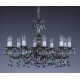 Candelabru Alama, Cristale, Bohemia, E14, L301041CE 8006, Crystal