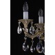 Candelabru Alama, Cristale, Bohemia, E14, L301044CE brass antique, Crystal