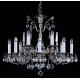 Candelabru Alama, Cristale, Bohemia, E14, L301061CE nickel antique, Crystal