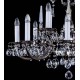 Candelabru Alama, Cristale, Bohemia, E14, L301061CE nickel antique, Crystal