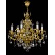 Candelabru Alama, Cristale, Bohemia, E14, L301066CE, Crystal