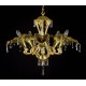 Candelabru Alama, Cristale, Bohemia, E14, L301069CE, Crystal