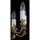 Candelabru Alama, Cristale, Bohemia, E14, L301084, Crystal